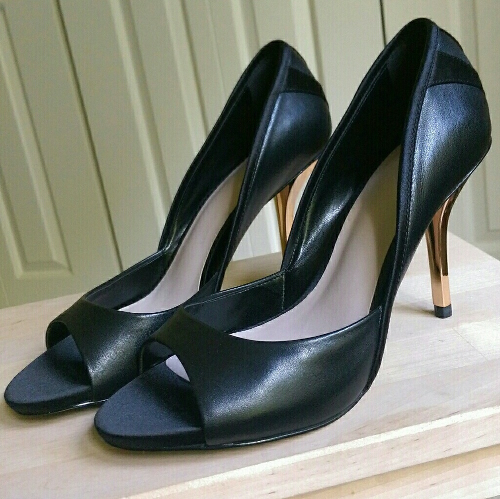 Peep toe heels